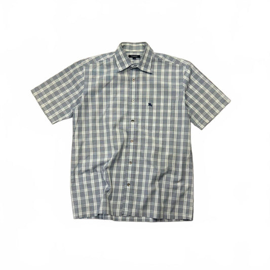 Burberry London Plaid Check Button Up Shirt L