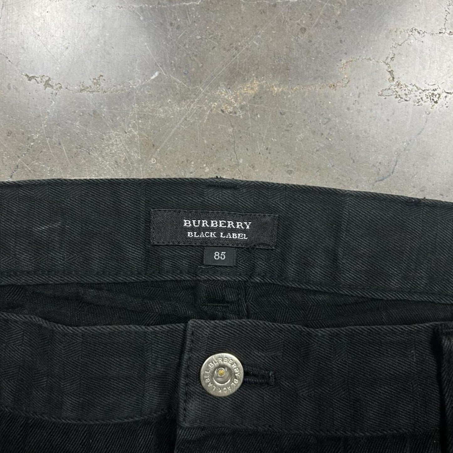 Vintage Burberry Black Label Shadow Check Jeans W32 L28