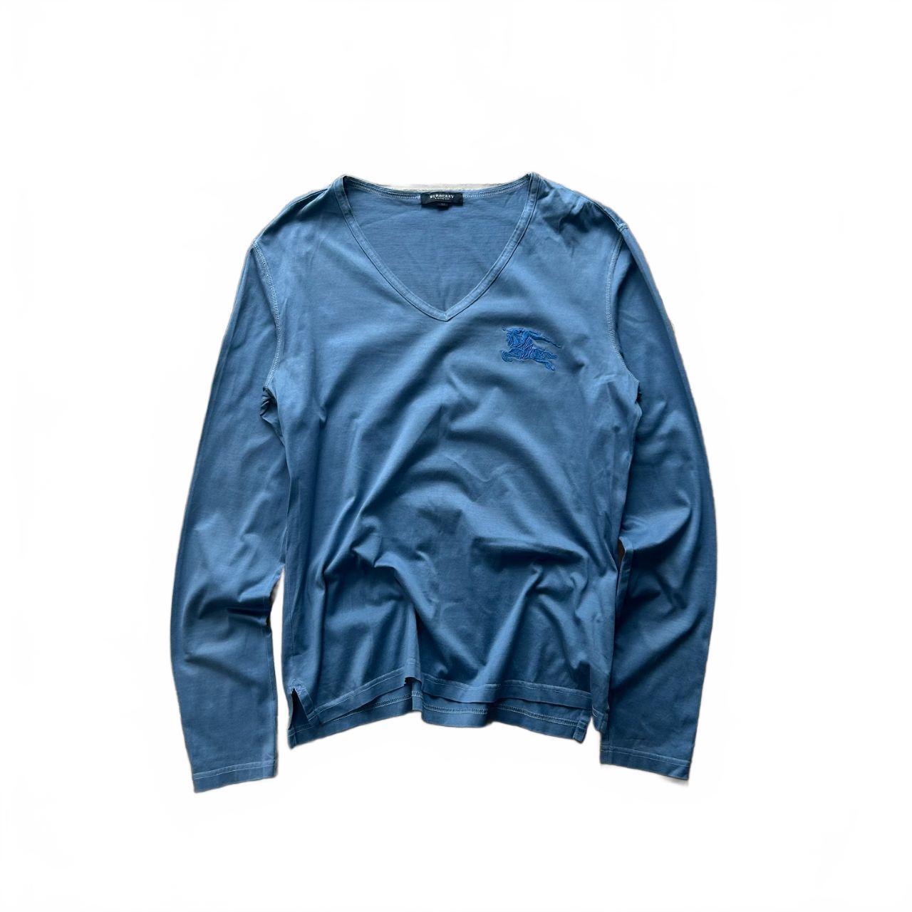 Burberry London V Neck Long Sleeve T Shirt S