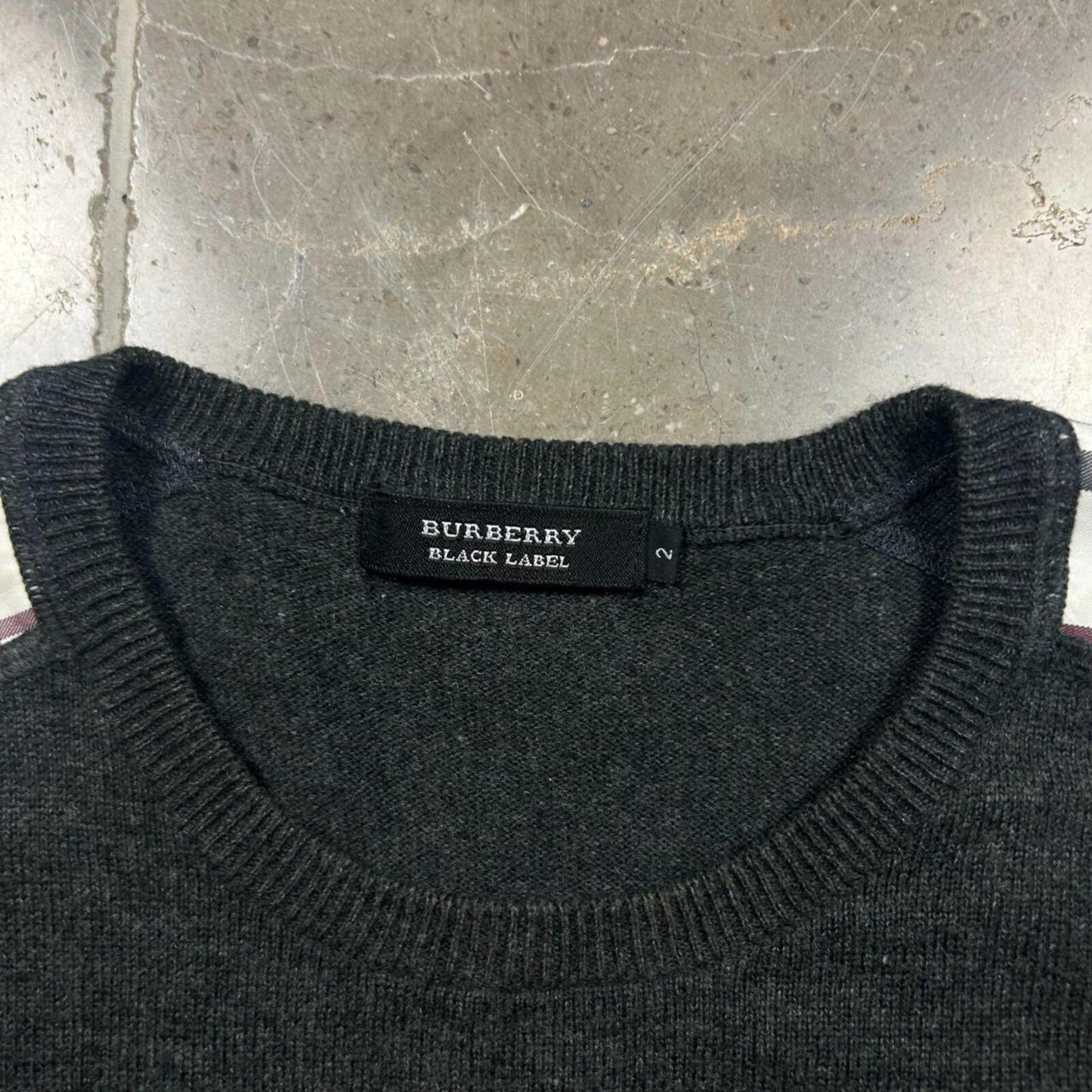 Burberry Black Label Nova Check Knit Jumper S