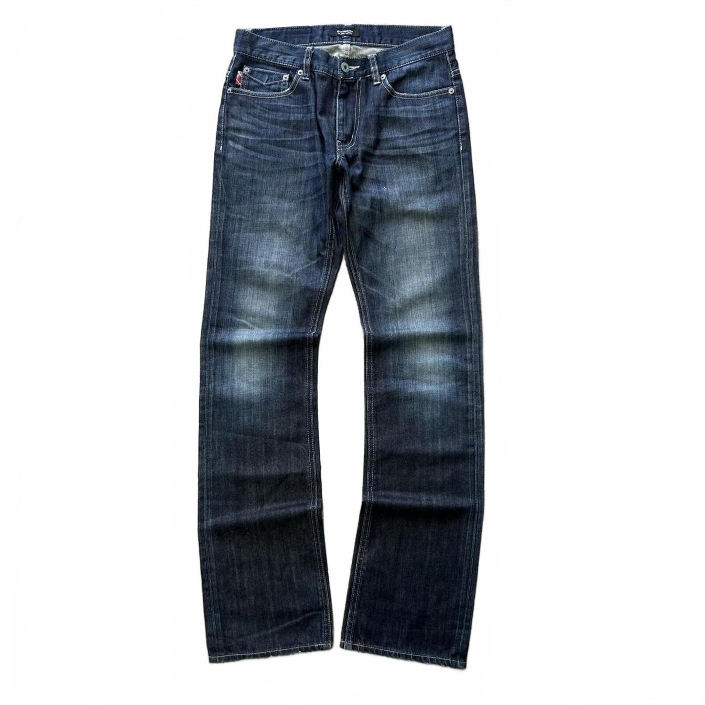 Vintage Burberry Black Label Straight Raw Denim Jeans W29 L32’