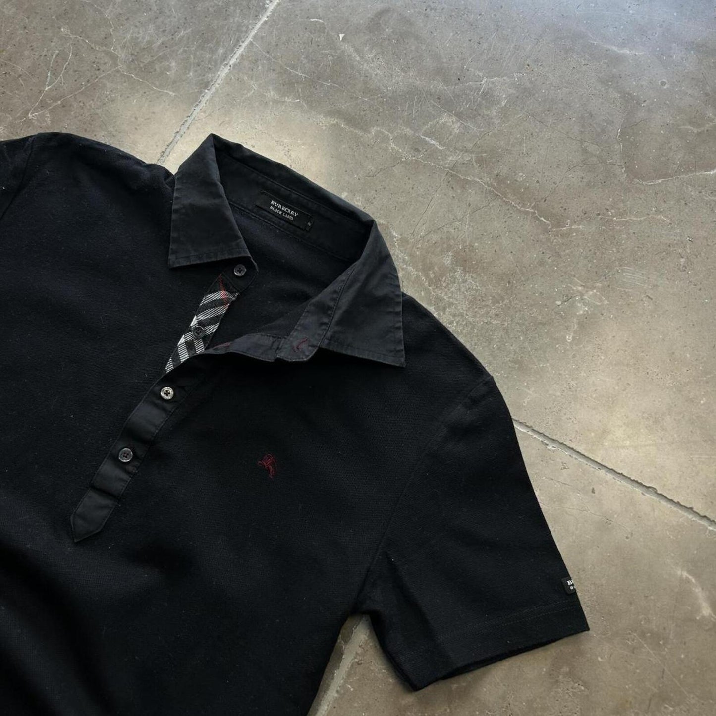 Burberry Black Label Nova Check Polo Shirt S