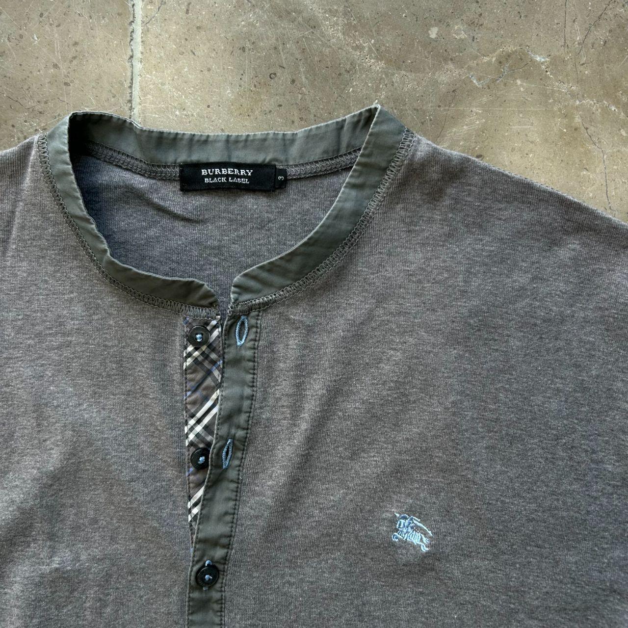 Burberry Black Label Nova Check Henley T Shirt M