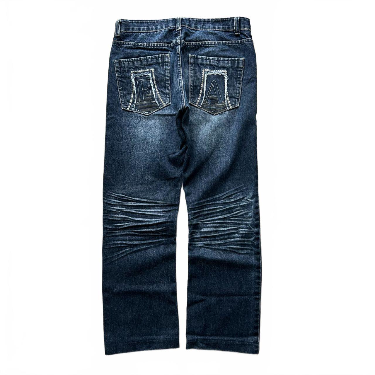 Vintage Emporio Armani Jeans Relaxed Straight Fit Logo Jeans W33 L29