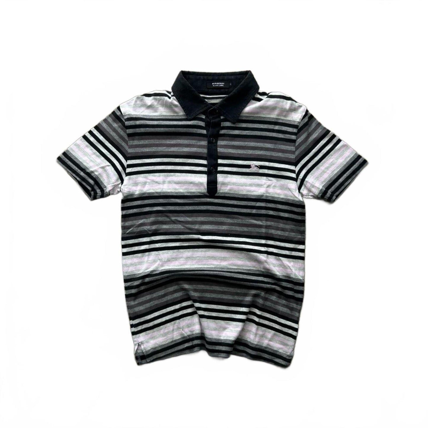 Burberry Black Label Striped Polo Shirt S