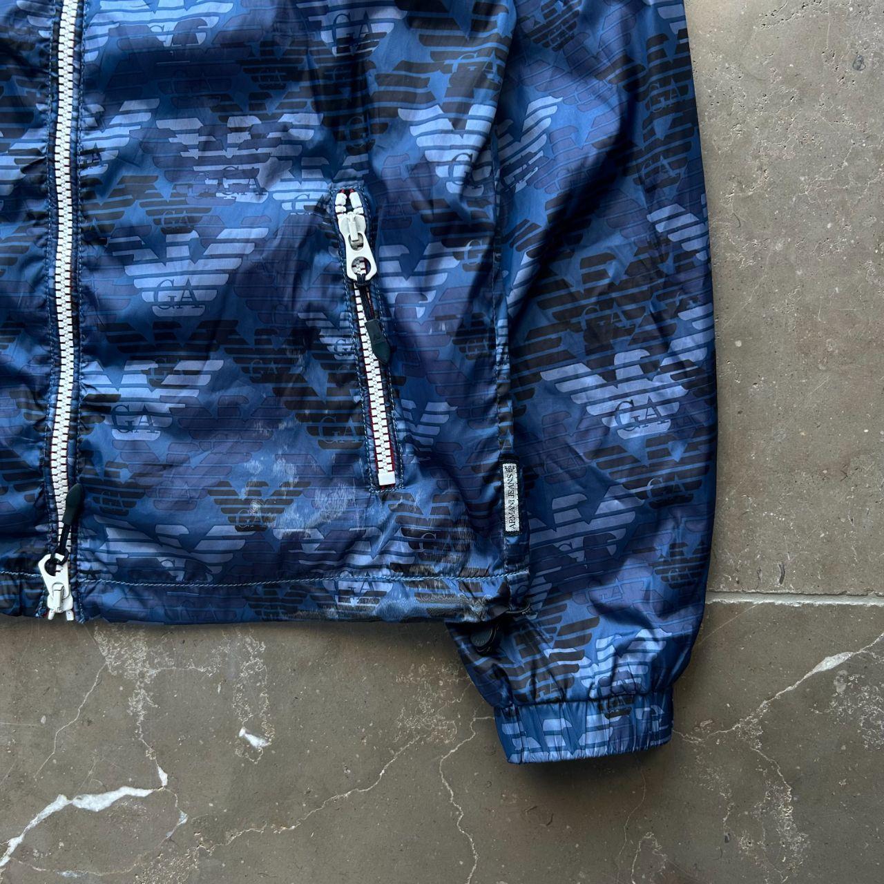 Vintage Armani Jeans Monogram Windbreaker Jacket Size S