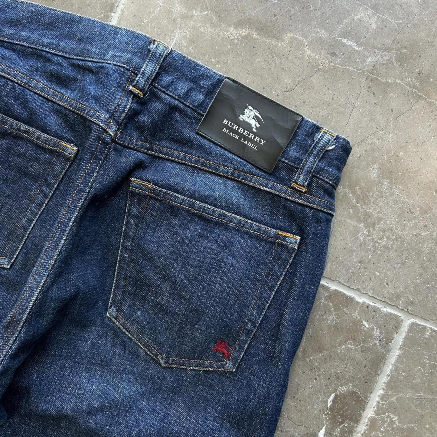 Vintage Burberry Black Label Relaxed Straight Selvage Jeans W30 L32