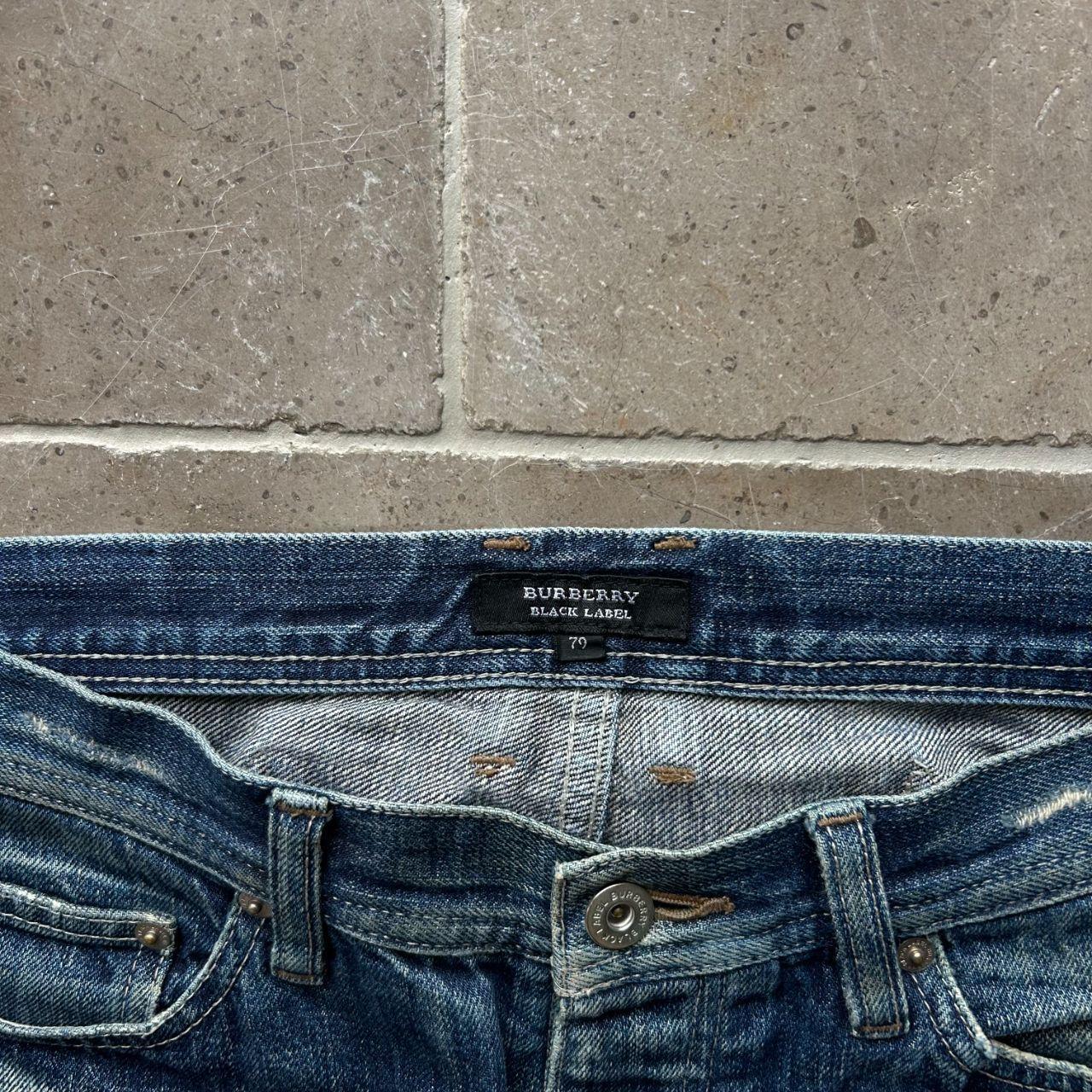 Vintage Burberry Black Label Relaxed Straight Buckle Back Jeans W32 L28