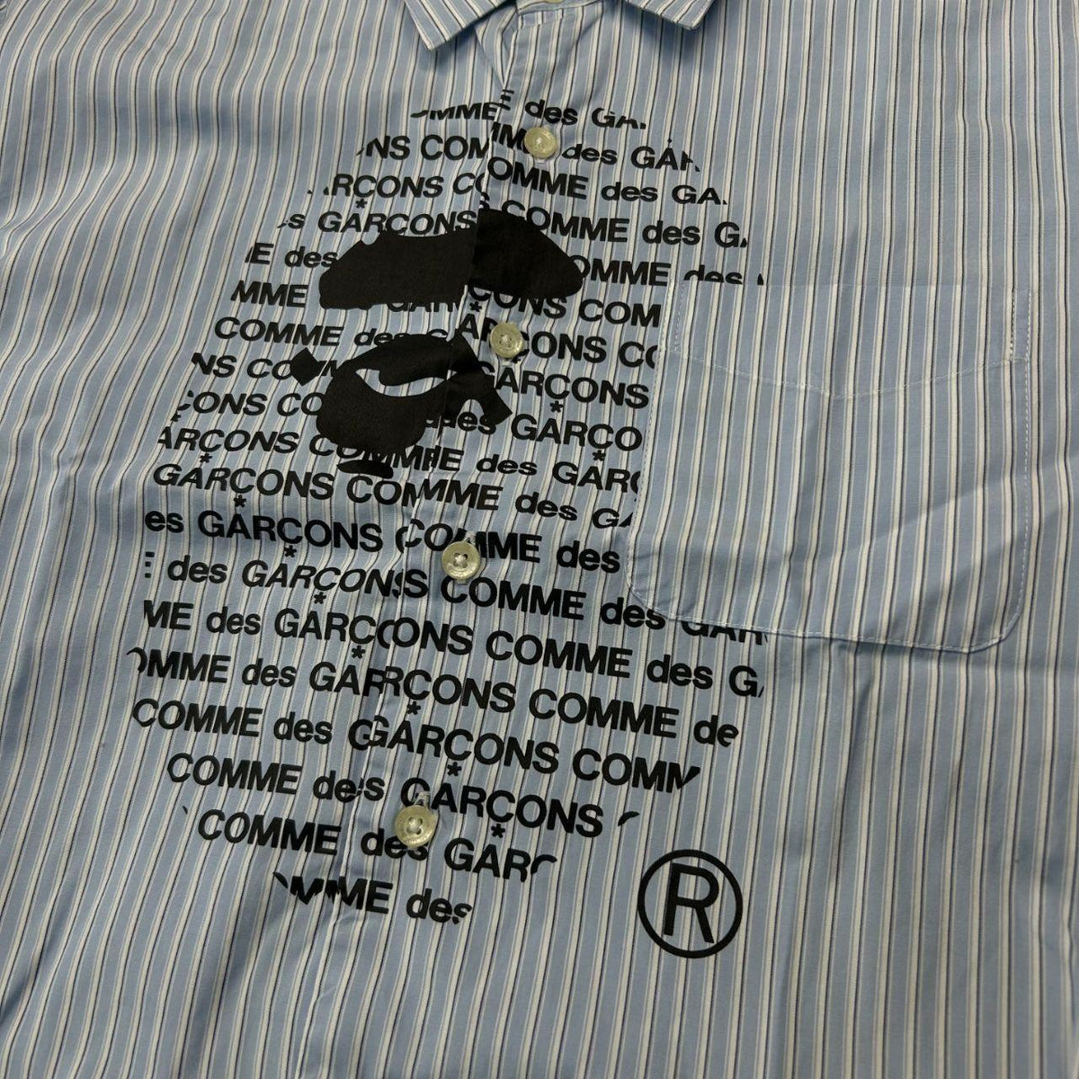 Comme des Garcons x Bape Striped Long Sleeve Shirt S