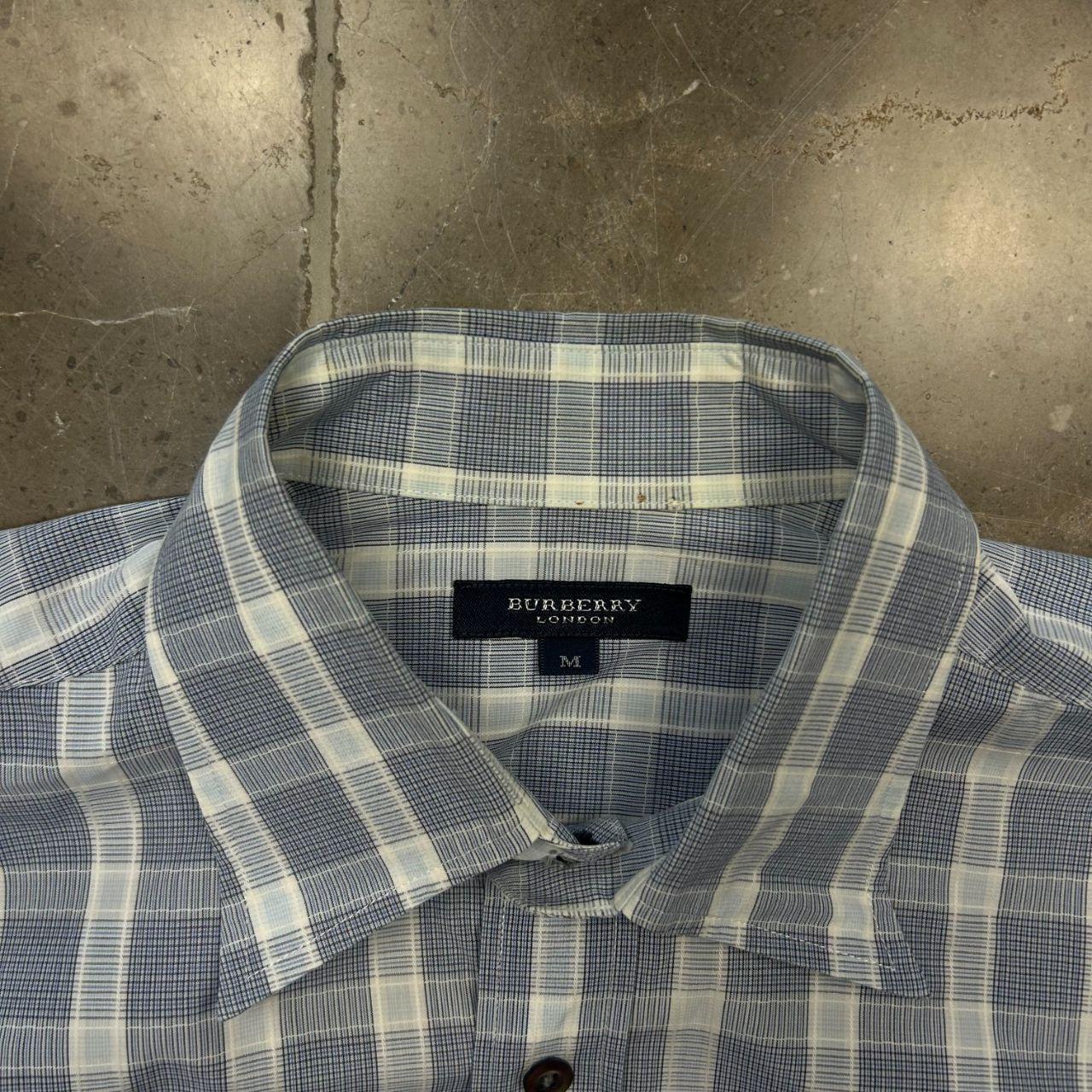 Burberry London Plaid Check Button Up Shirt L