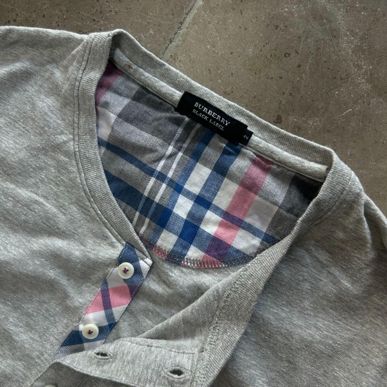Burberry Black Label Long Sleeve Henley T Shirt S