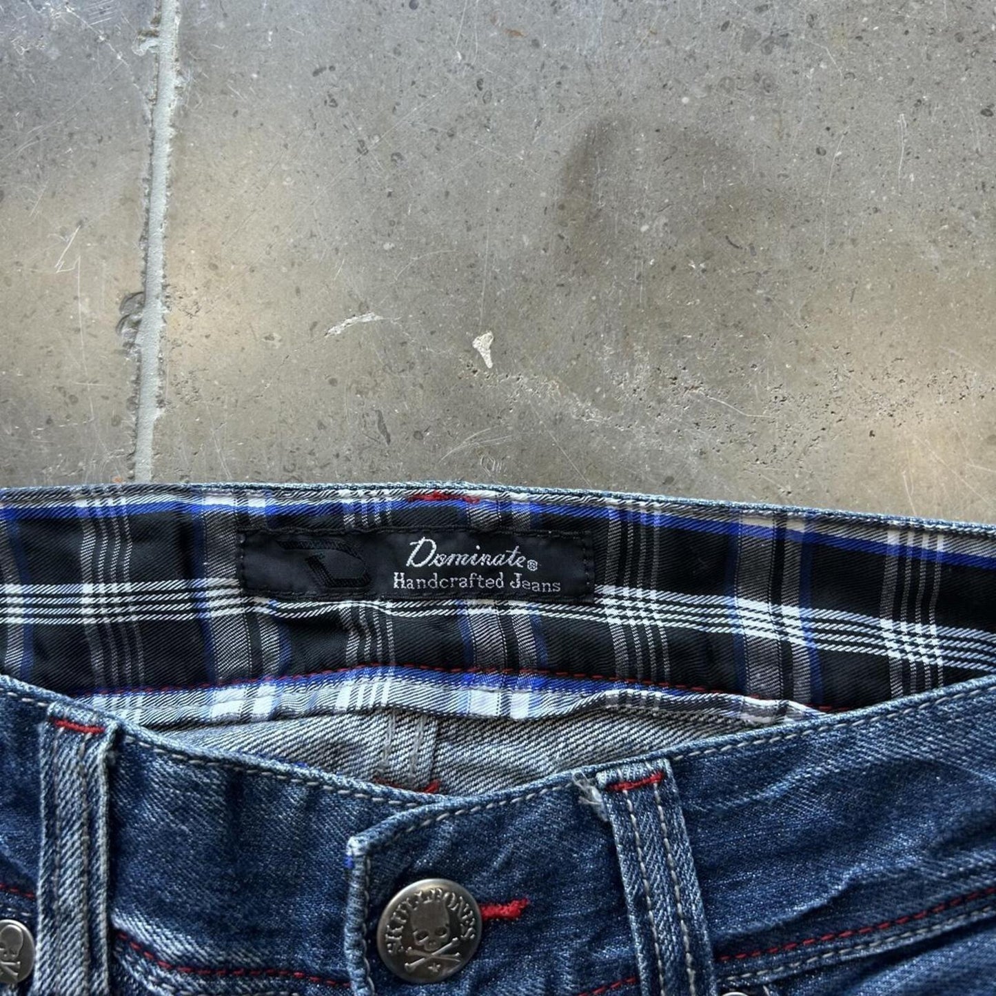 Vintage Japan Style Union Jack Faded Jeans W32 L31