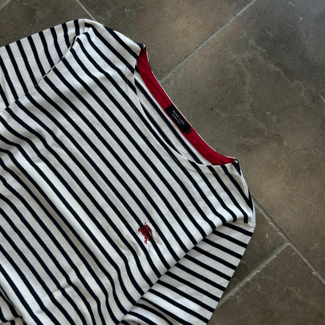 Burberry Black Label Striped Long Sleeve T Shirt S