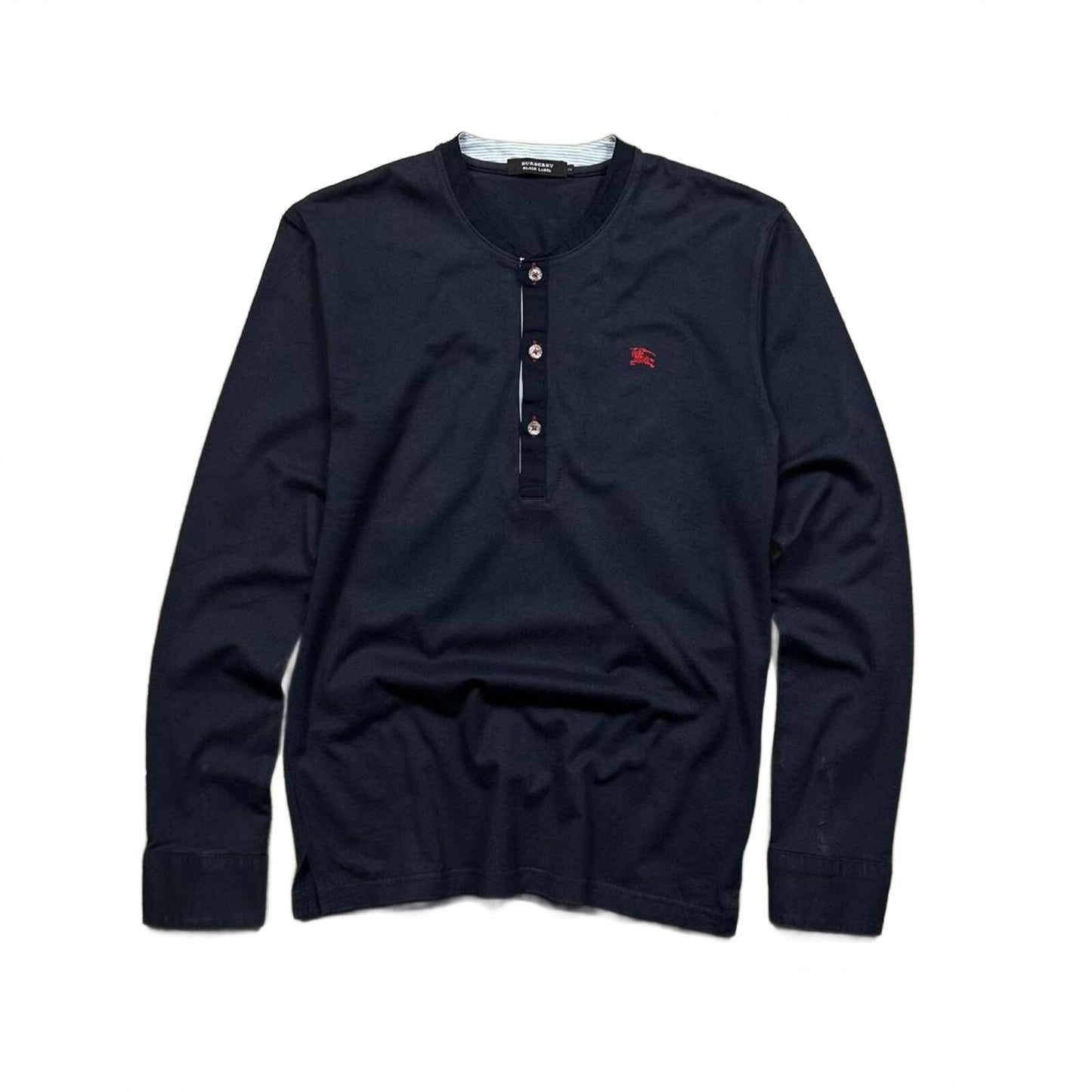 Burberry Black Label Nova Check Henley T Shirt S