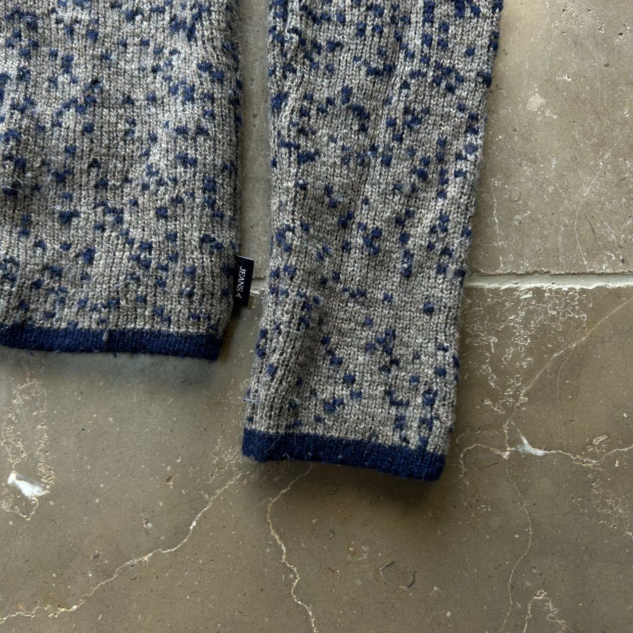 Vintage Armani Jeans Gradient Knit Jumper M