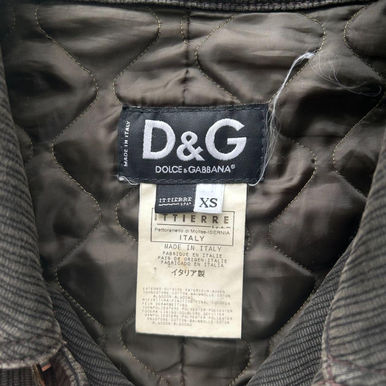 AW2003 Dolce & Gabbana Military Cargo Utility Olive Bomber Jacket XS