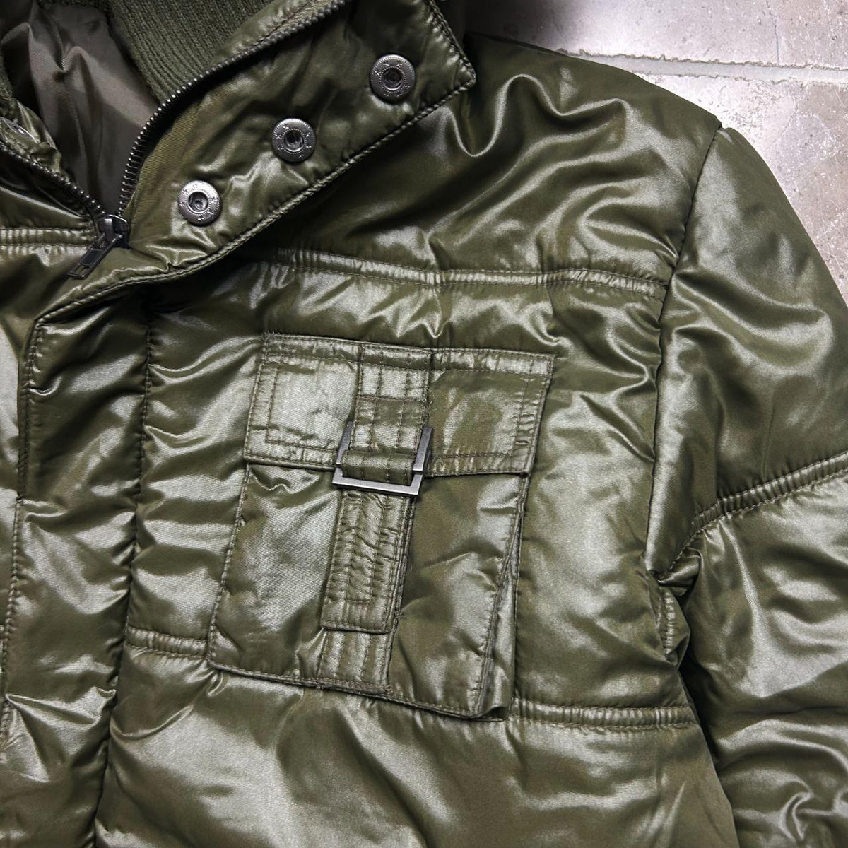 Vintage Japanese Fur Hood Puffer Jacket M