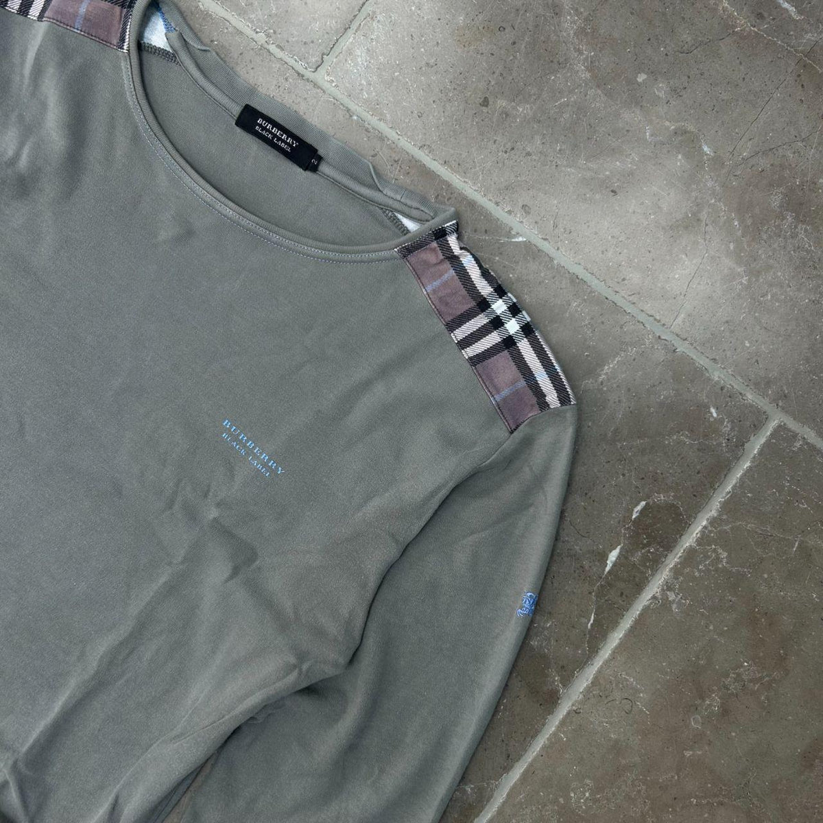 Burberry Black Label Nova Check Long Sleeve T Shirt S