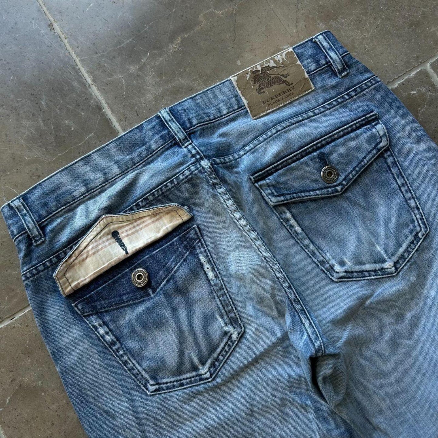 Vintage Burberry Black Label Relaxed Straight Jeans W32 L29