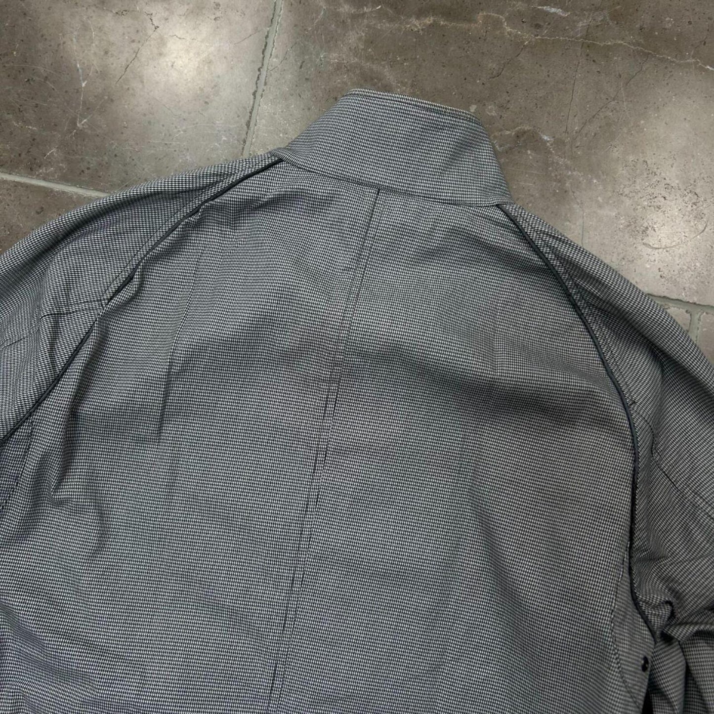 Burberry Black Label Houndstooth Check Windbreaker Jacket M