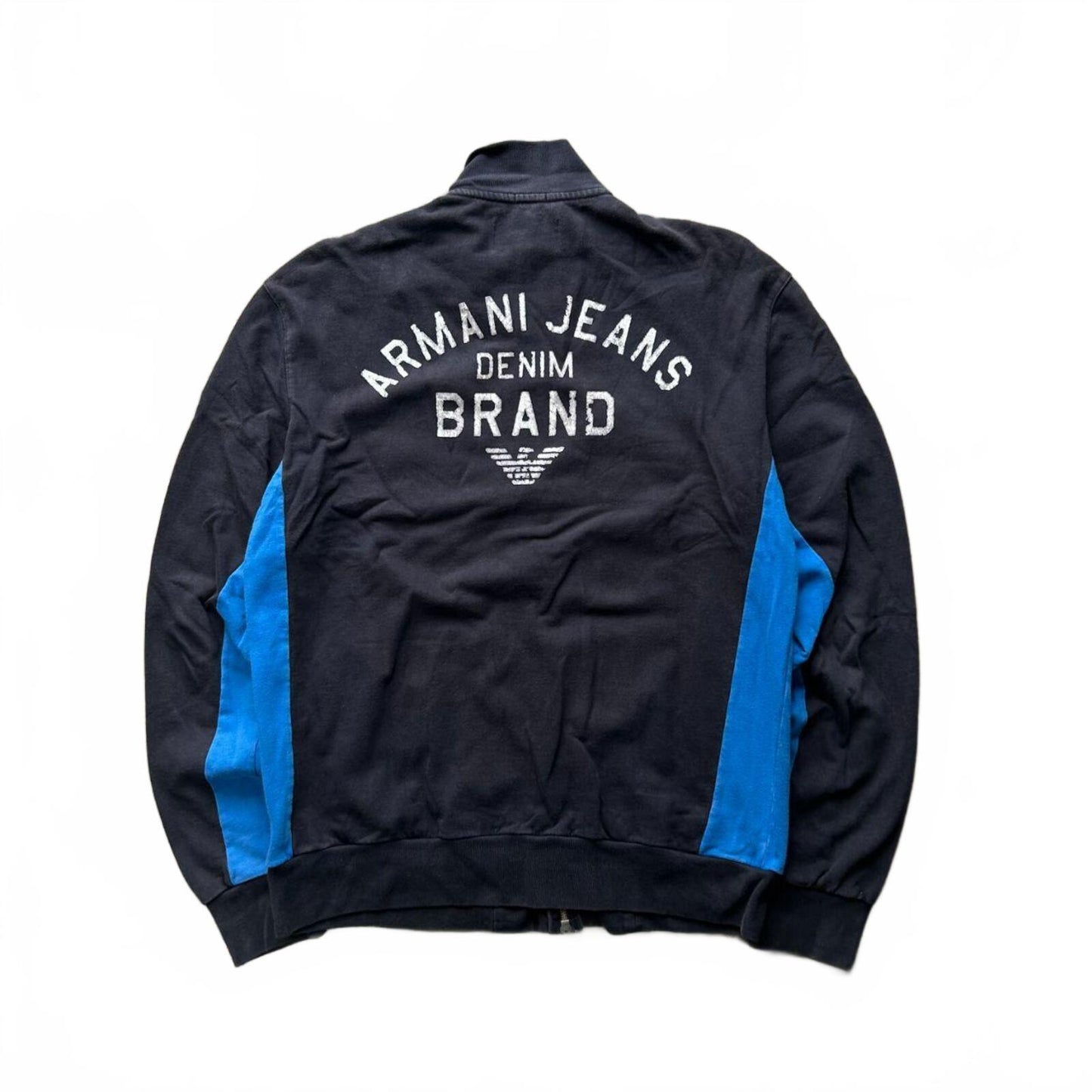Vintage Armani Jeans Zip Up Jumper Size L