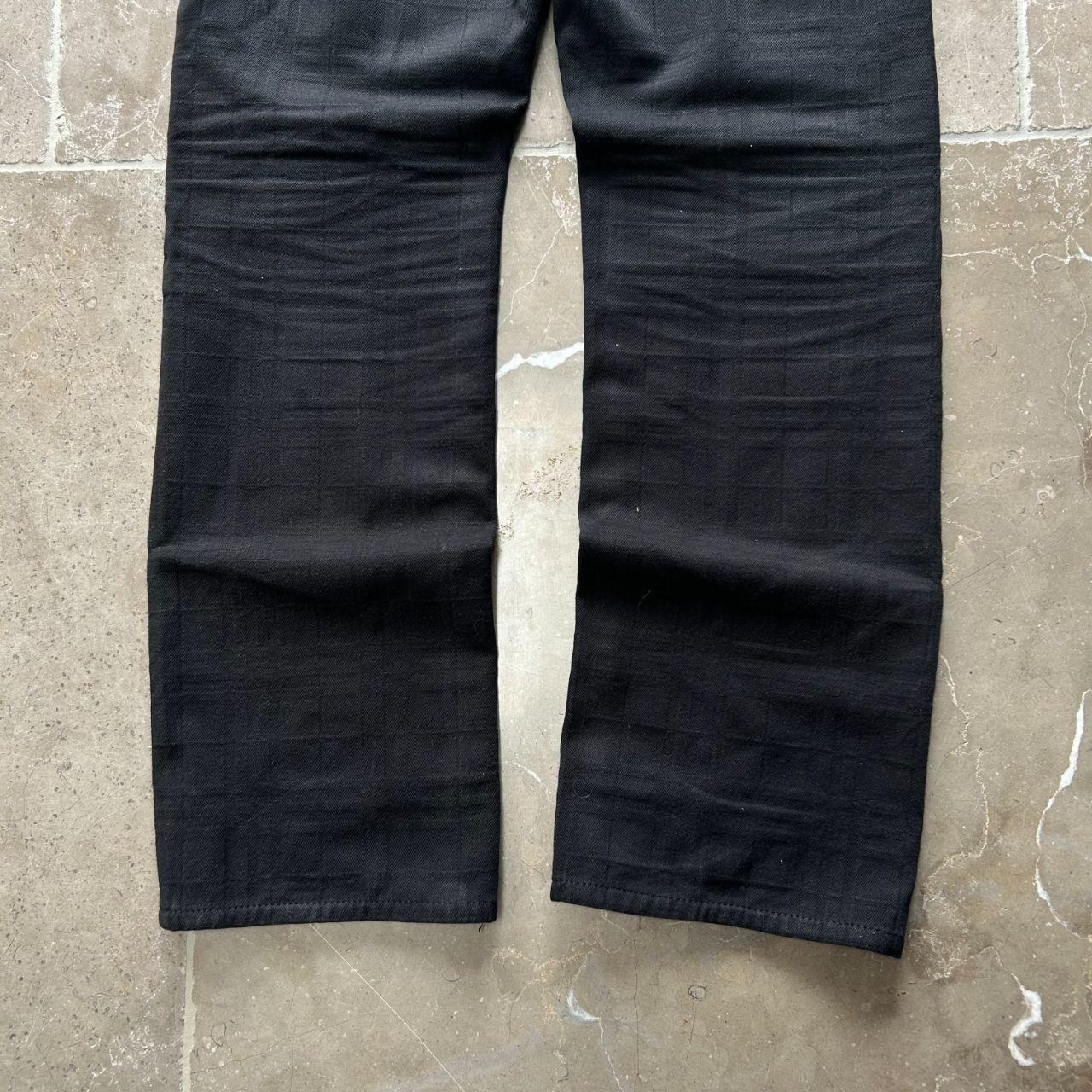 Vintage Burberry Black Label Shadow Check Jeans W31 L31