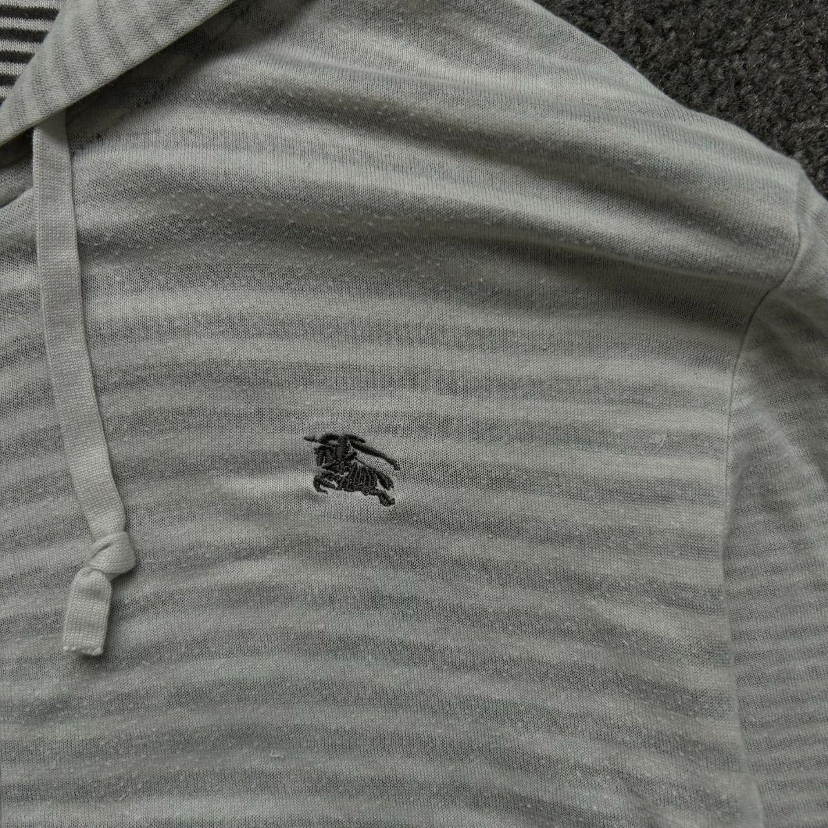 Burberry Black Label Striped Zip Up Hoodie