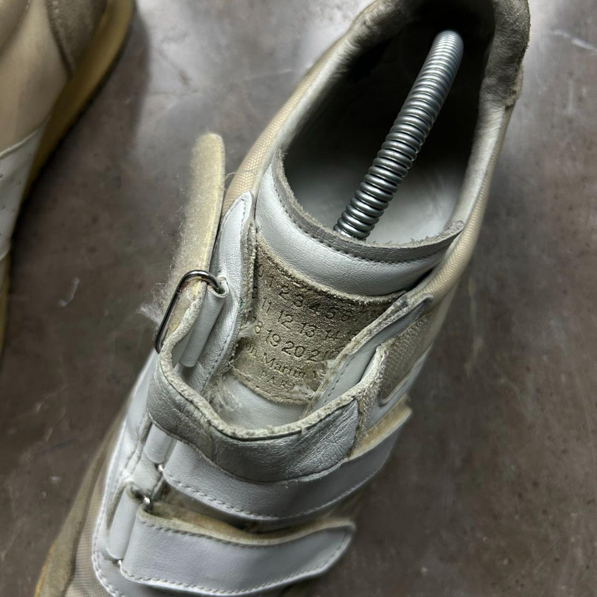 Maison Margiela Triple Strap Velcro Low Top Trainers UK 10