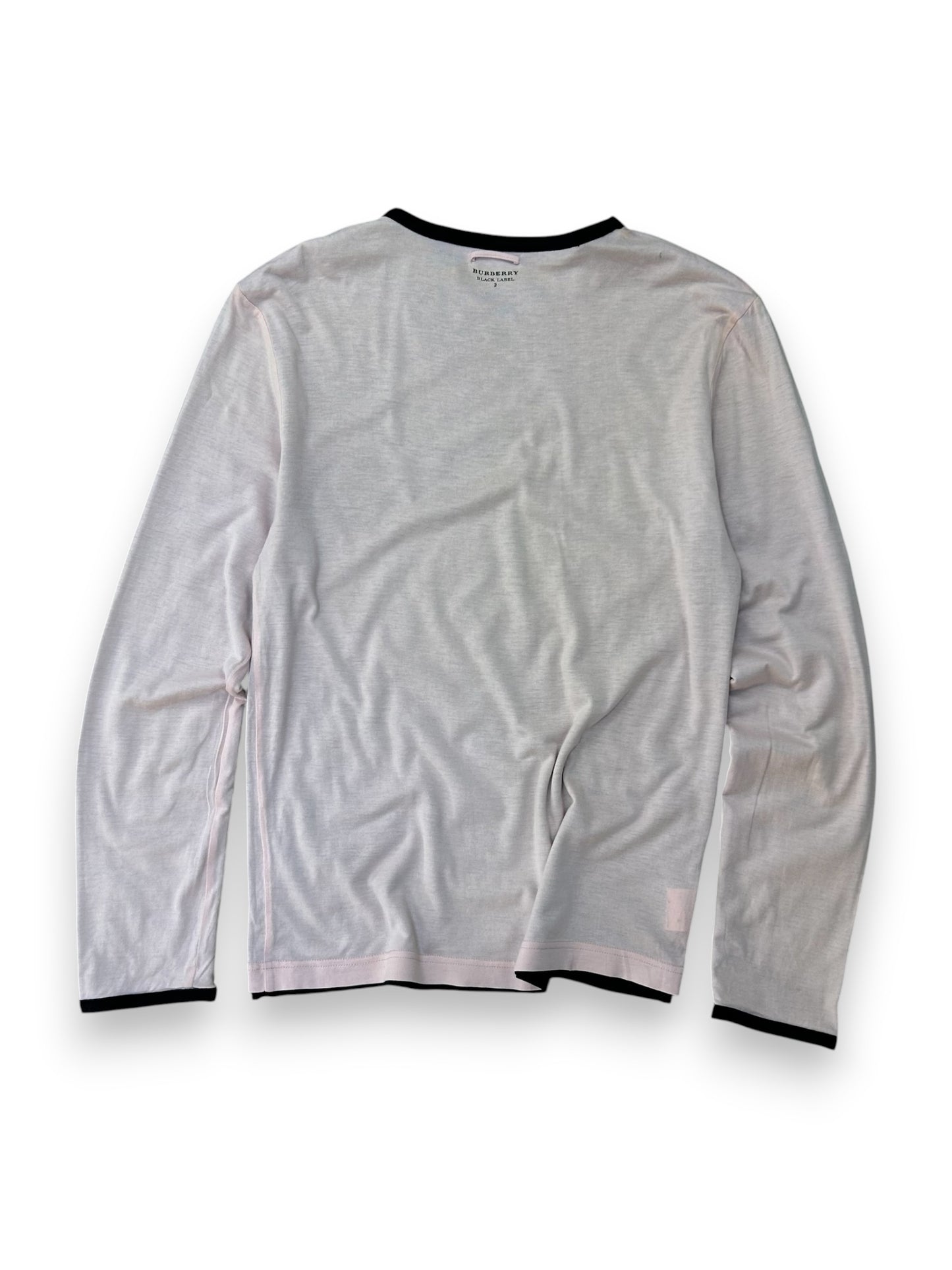 Burberry Black Label Reversible Long Sleeve T Shirt S