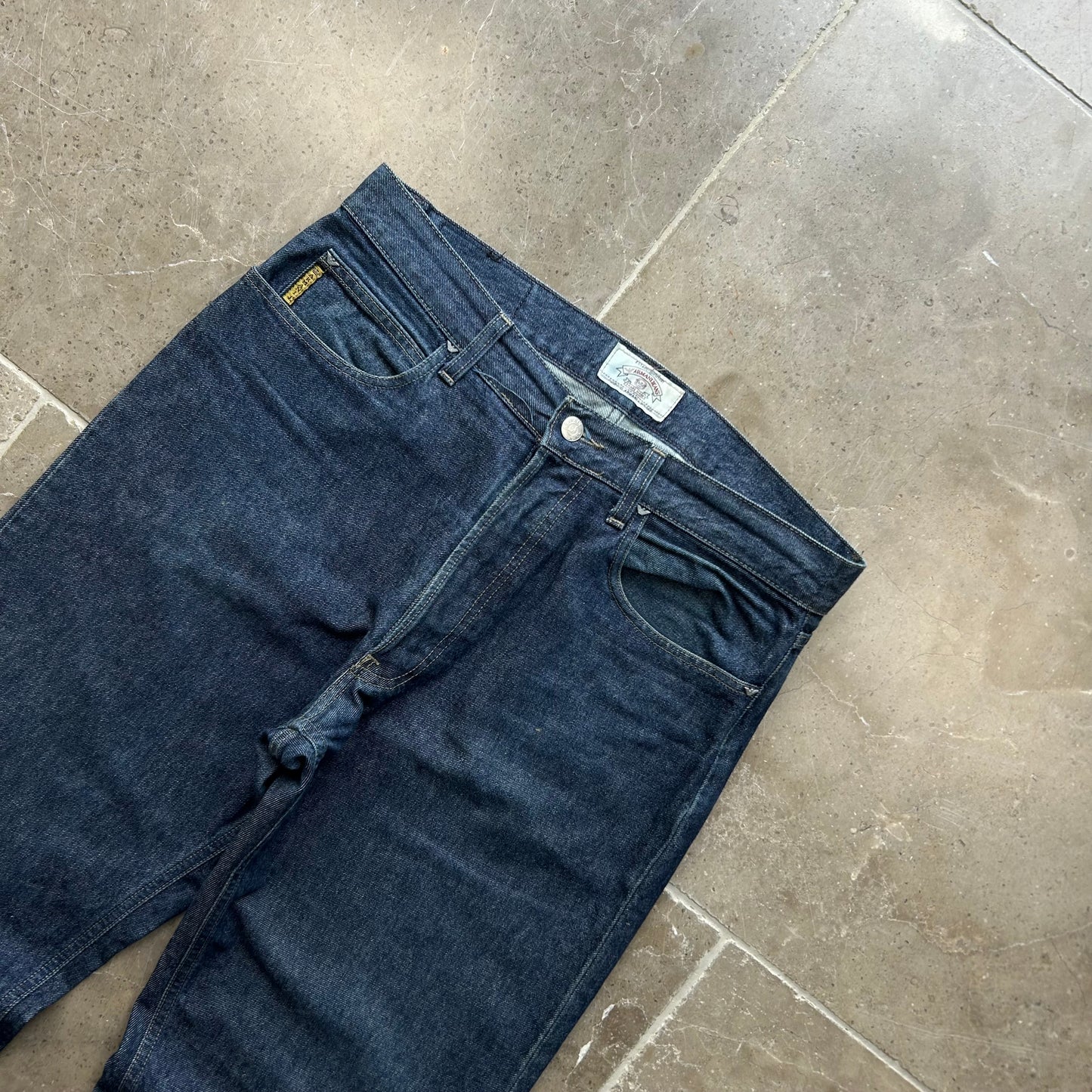 Armani Jeans Raw Denim Relaxed Straight Jeans W34 L34