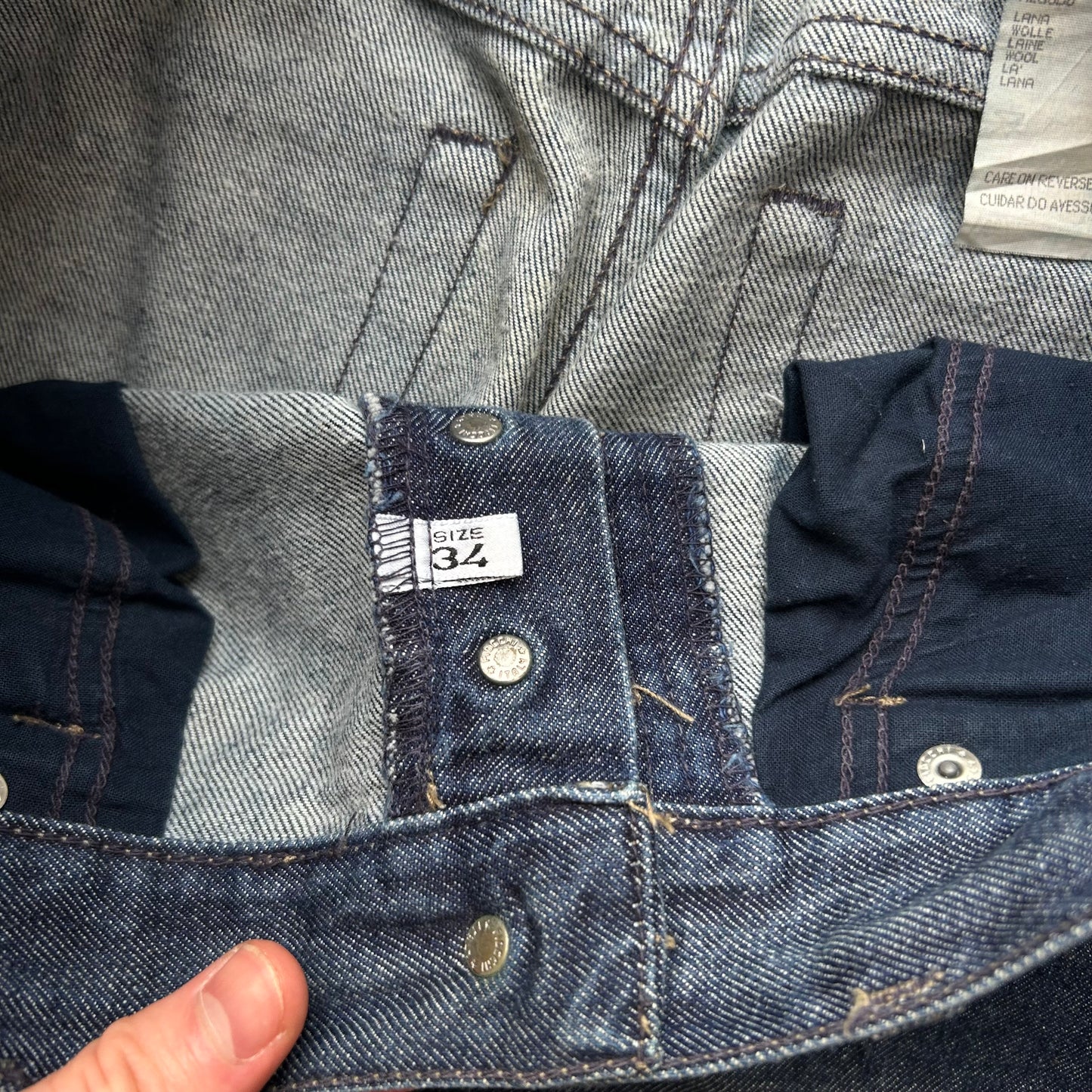 Armani Jeans Raw Denim Relaxed Straight Jeans W34 L34