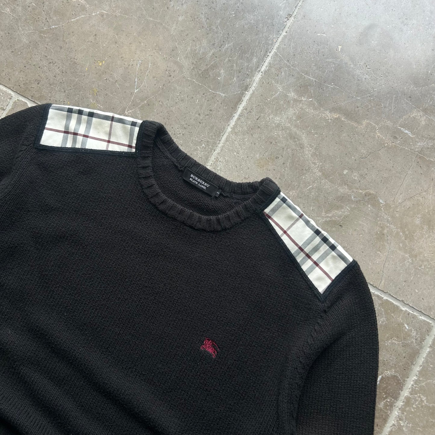 Burberry Black Label Nova Check Knit Jumper S