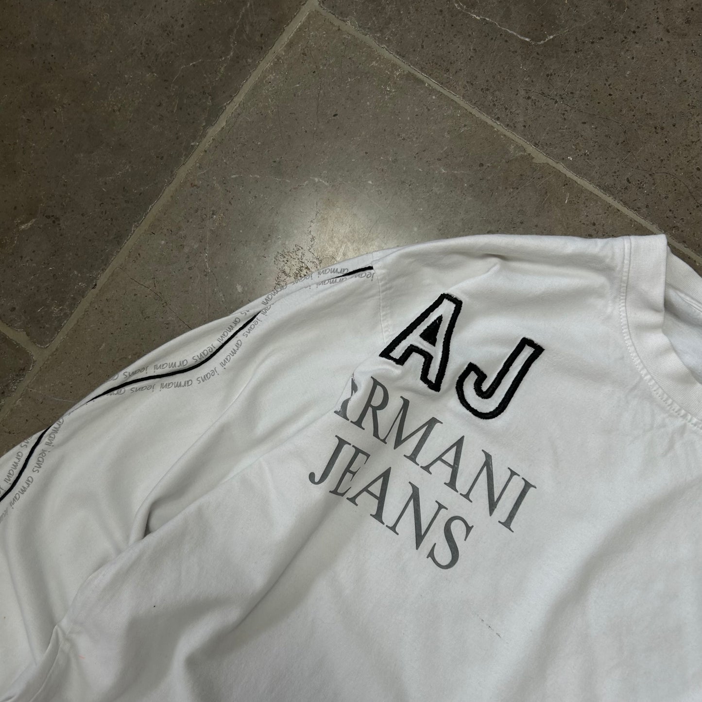 Vintage Armani Jeans Long Sleeve T Shirt Size XL