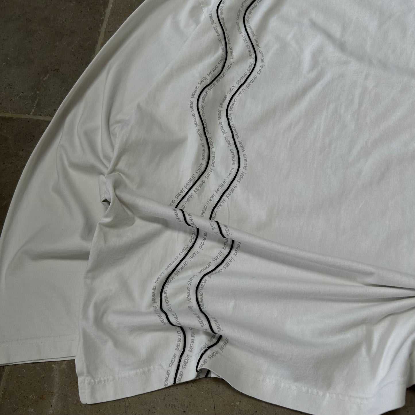 Vintage Armani Jeans Long Sleeve T Shirt Size XL