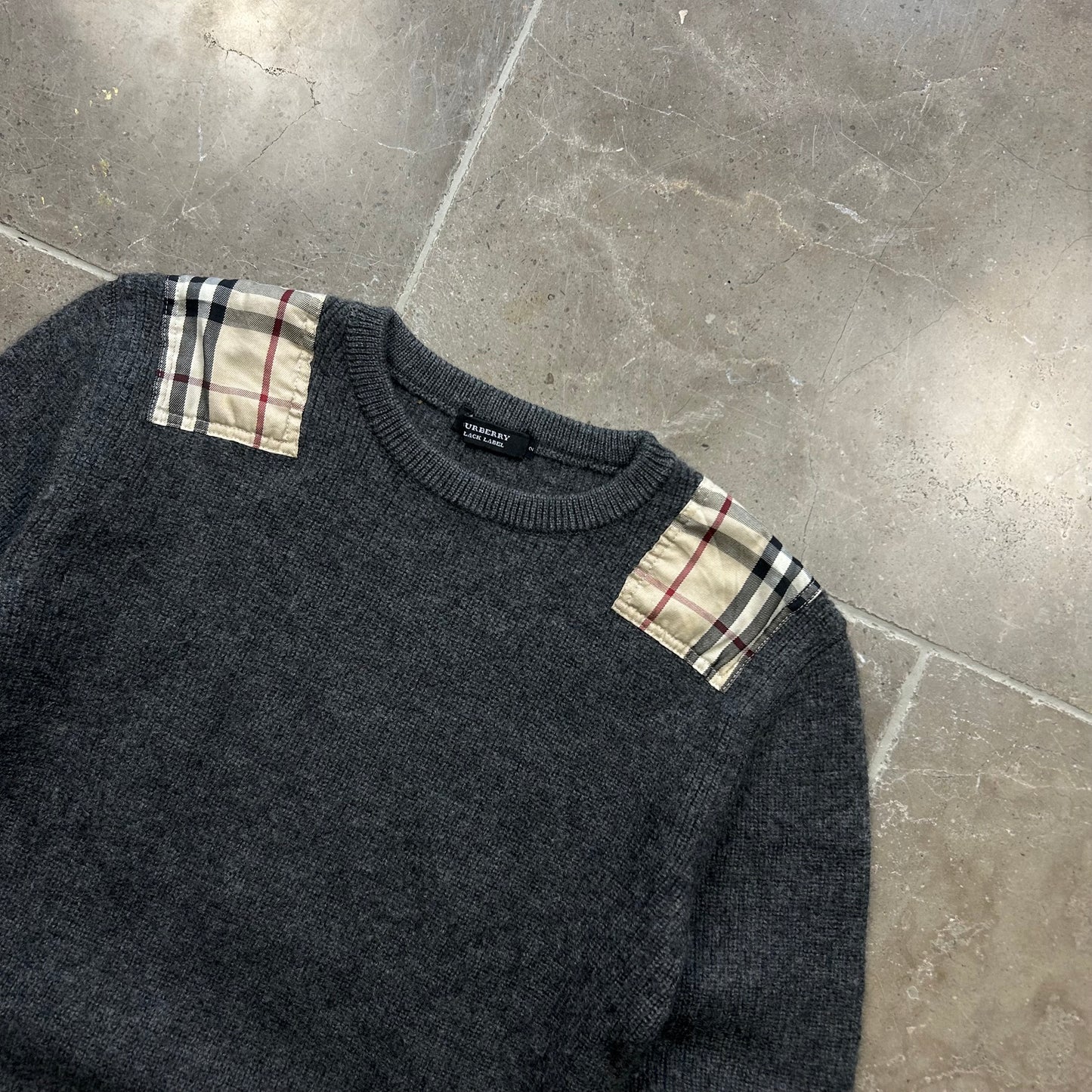 Burberry Black Label Nova Check Knit Jumper S