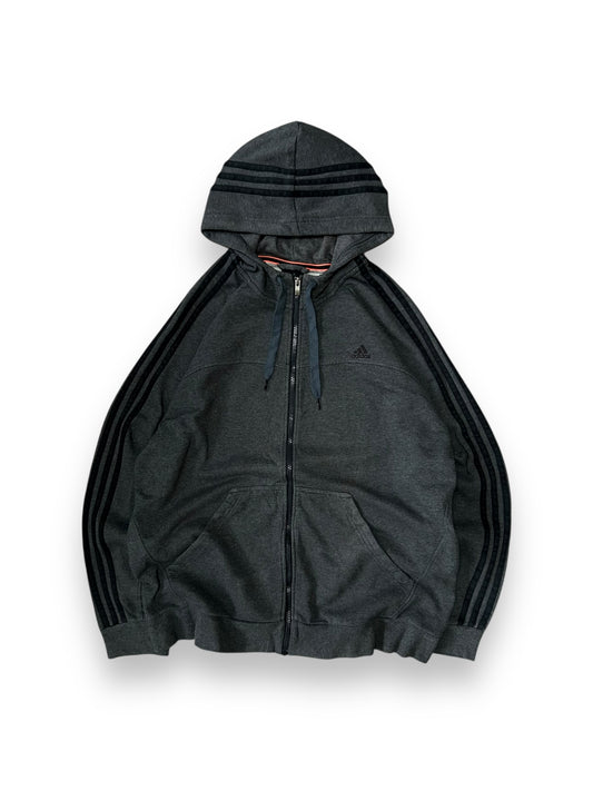 Adidas Performance Essentials Zip Up Hoodie Grey Size XL