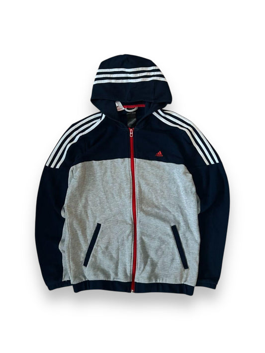 Adidas Performance Essentials Zip Up Hoodie Grey Size S