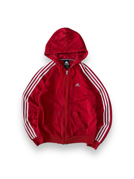 Adidas Performance Essentials Zip Up Hoodie Red Size S