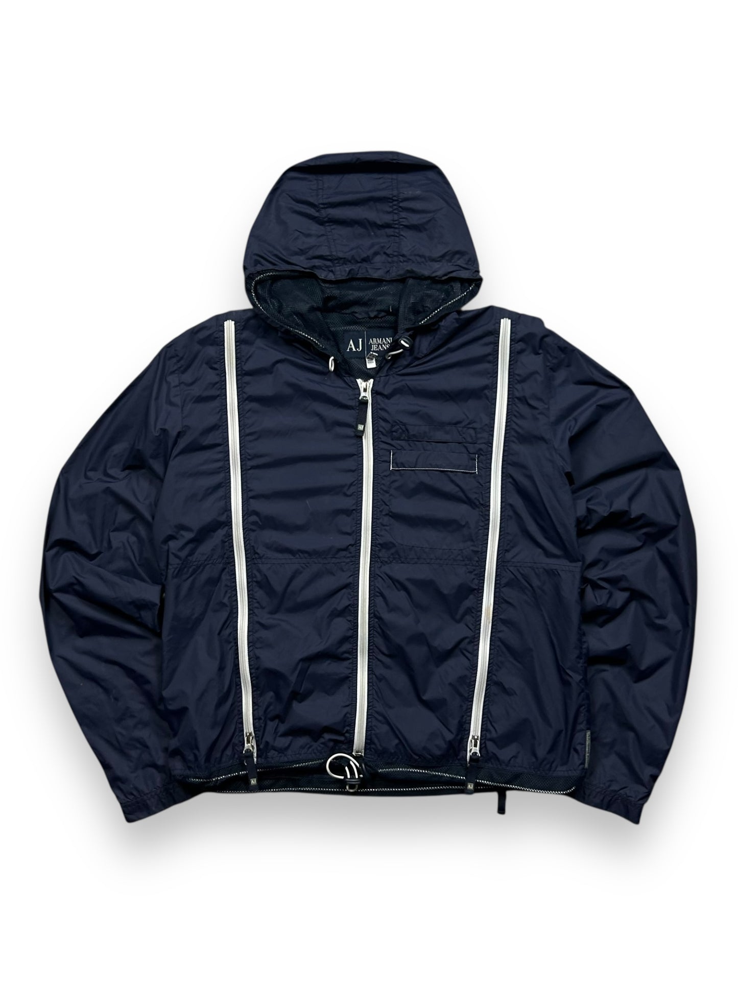 Vintage Armani Jeans Logo Lightweight Windbreaker Size S