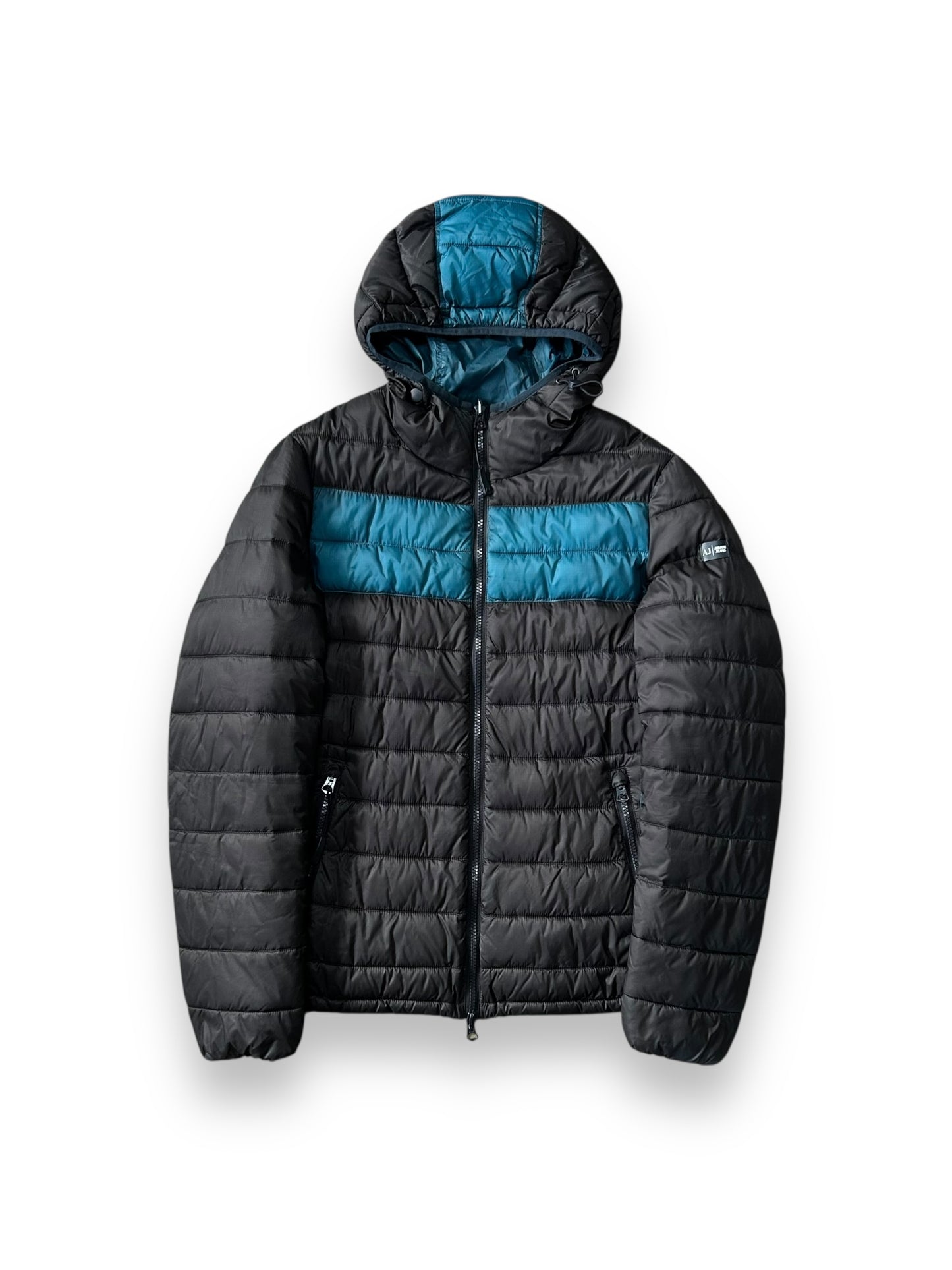 Vintage Armani Jeans Two Tone Reversible Puffer Jacket S