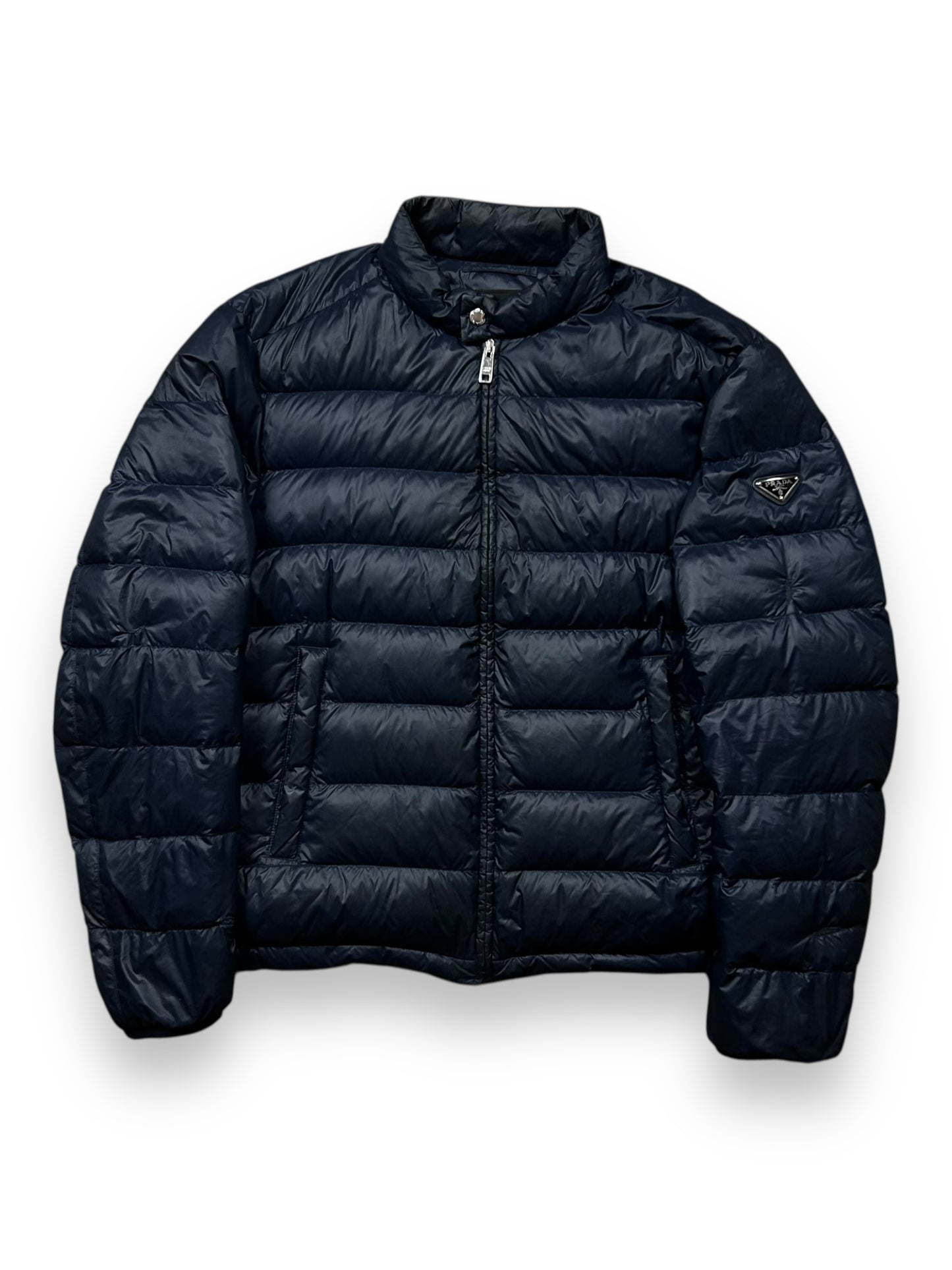 Mens Prada Milano Puffer Jacket Navy M