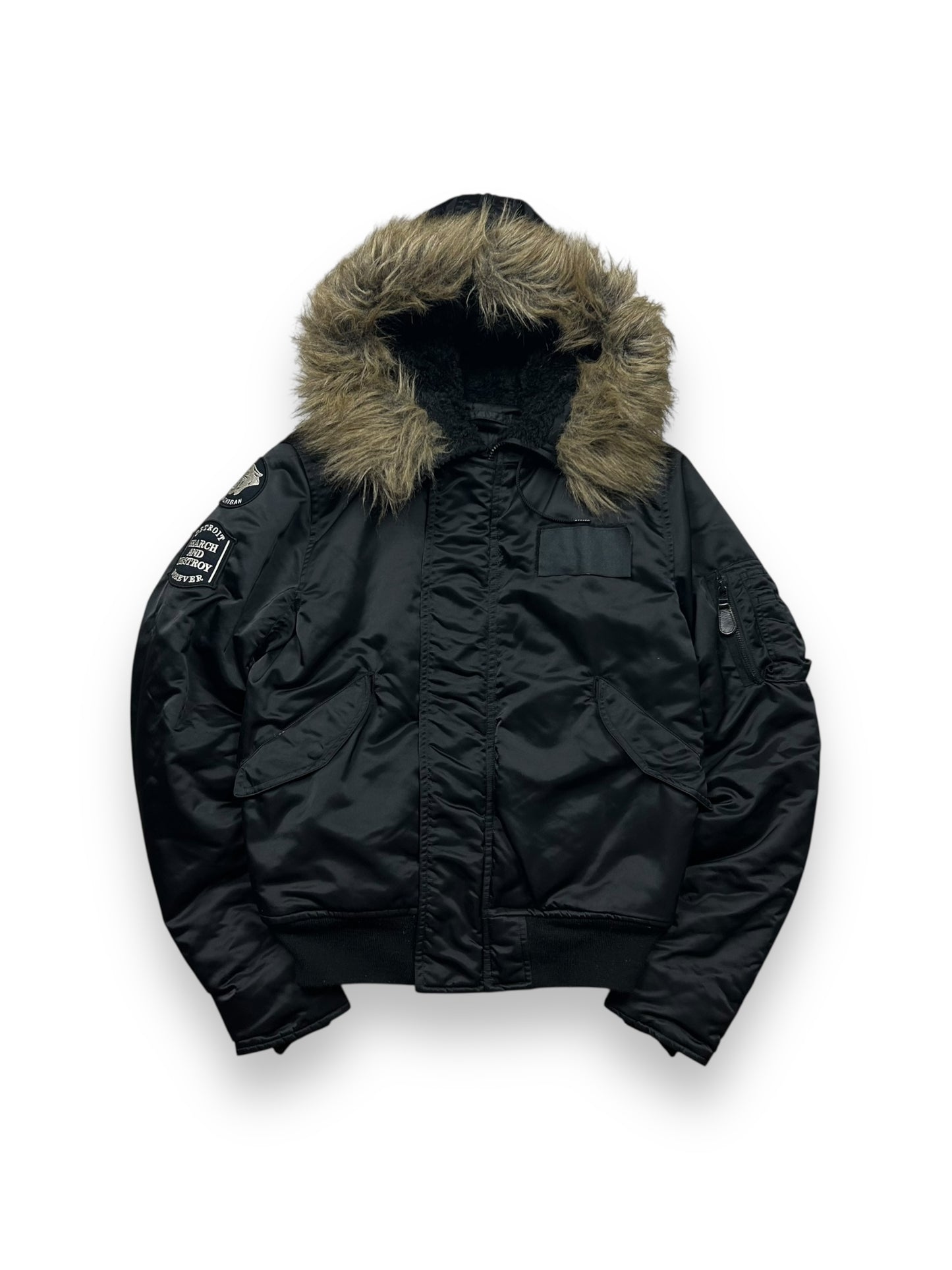 Hysteric Glamour N-2B Flight Bomber Nylon Jacket Black S