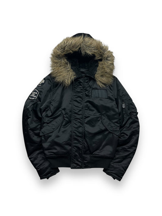 Hysteric Glamour N-2B Flight Bomber Nylon Jacket Black S