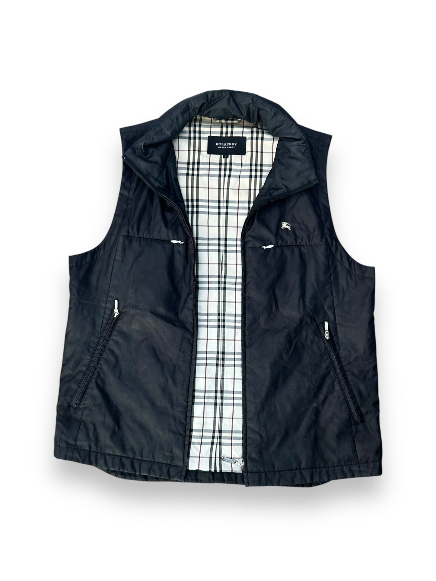 Burberry Black Label Nylon Nova Check Vest Gilet M