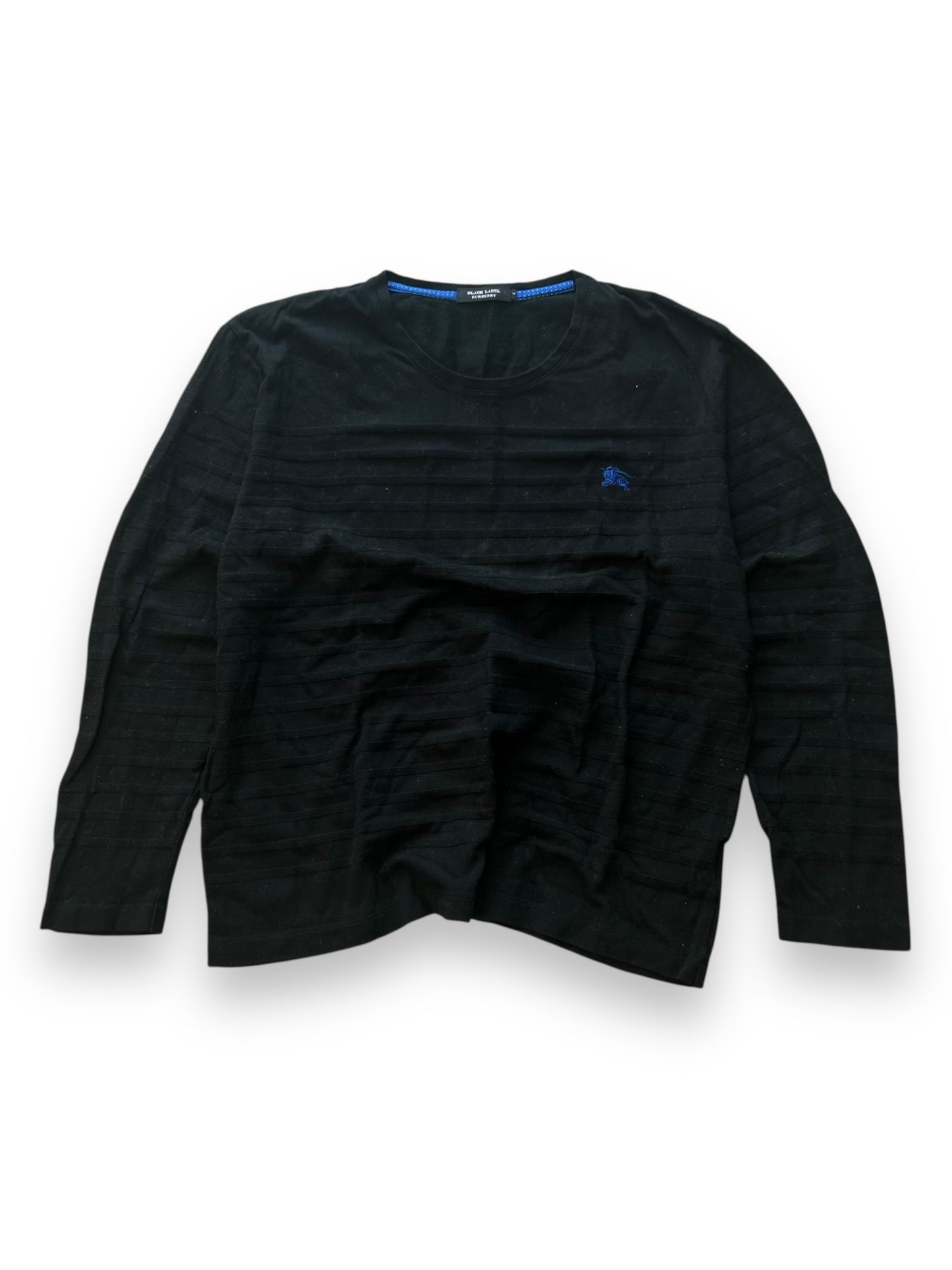 Burberry Black Label Striped Long Sleeve T Shirt M