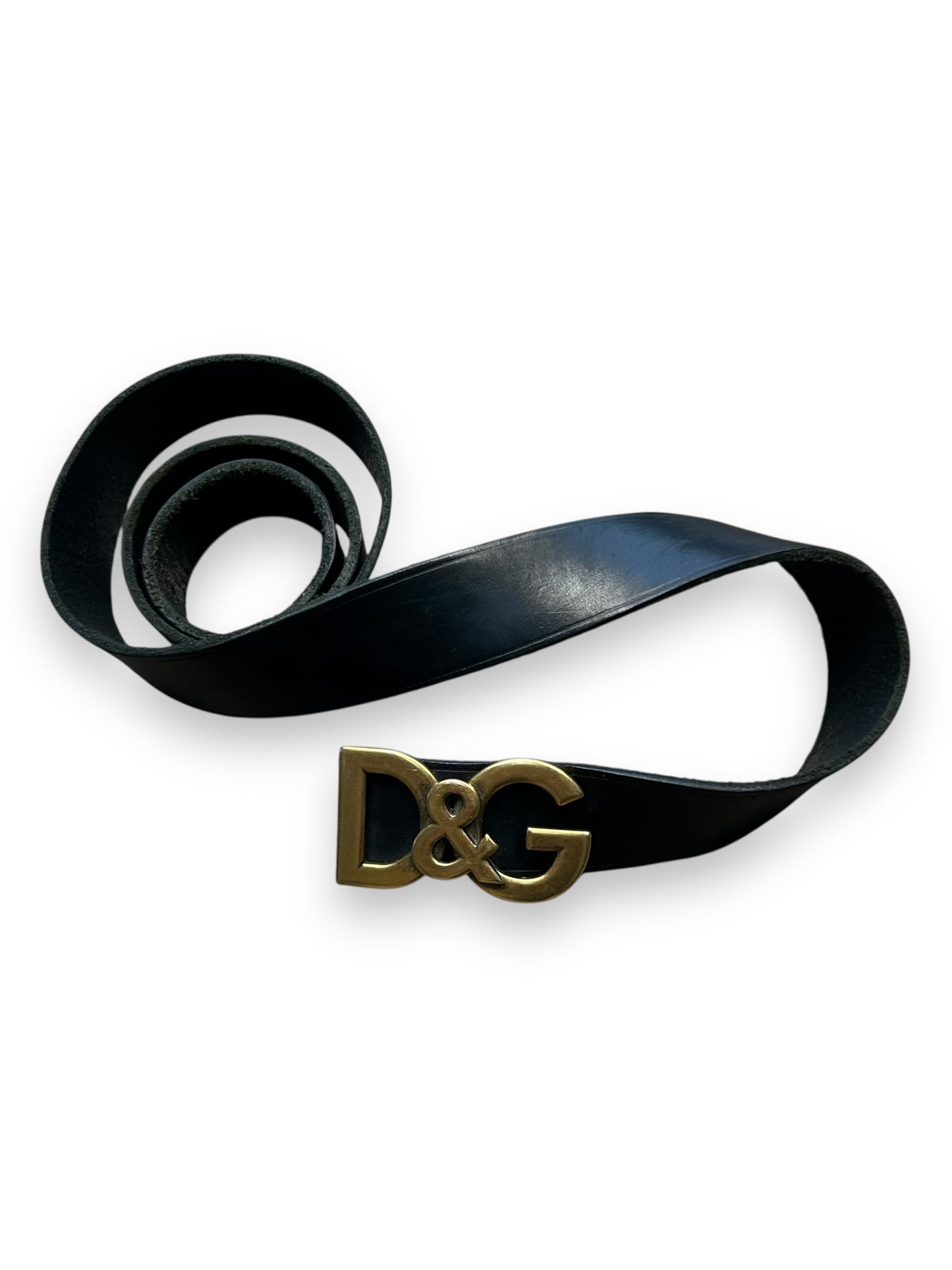 Dolce & Gabbana Leather Logo Buckle Belt 120cm / 47’