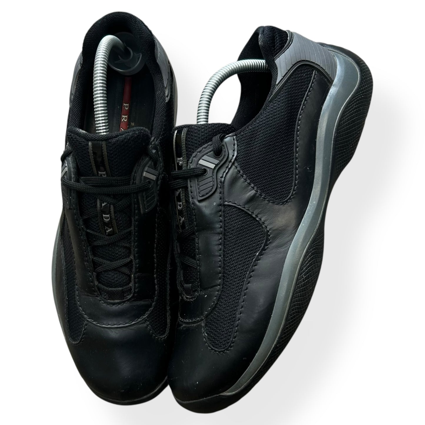 Mens Prada America Cups Black Size UK 9