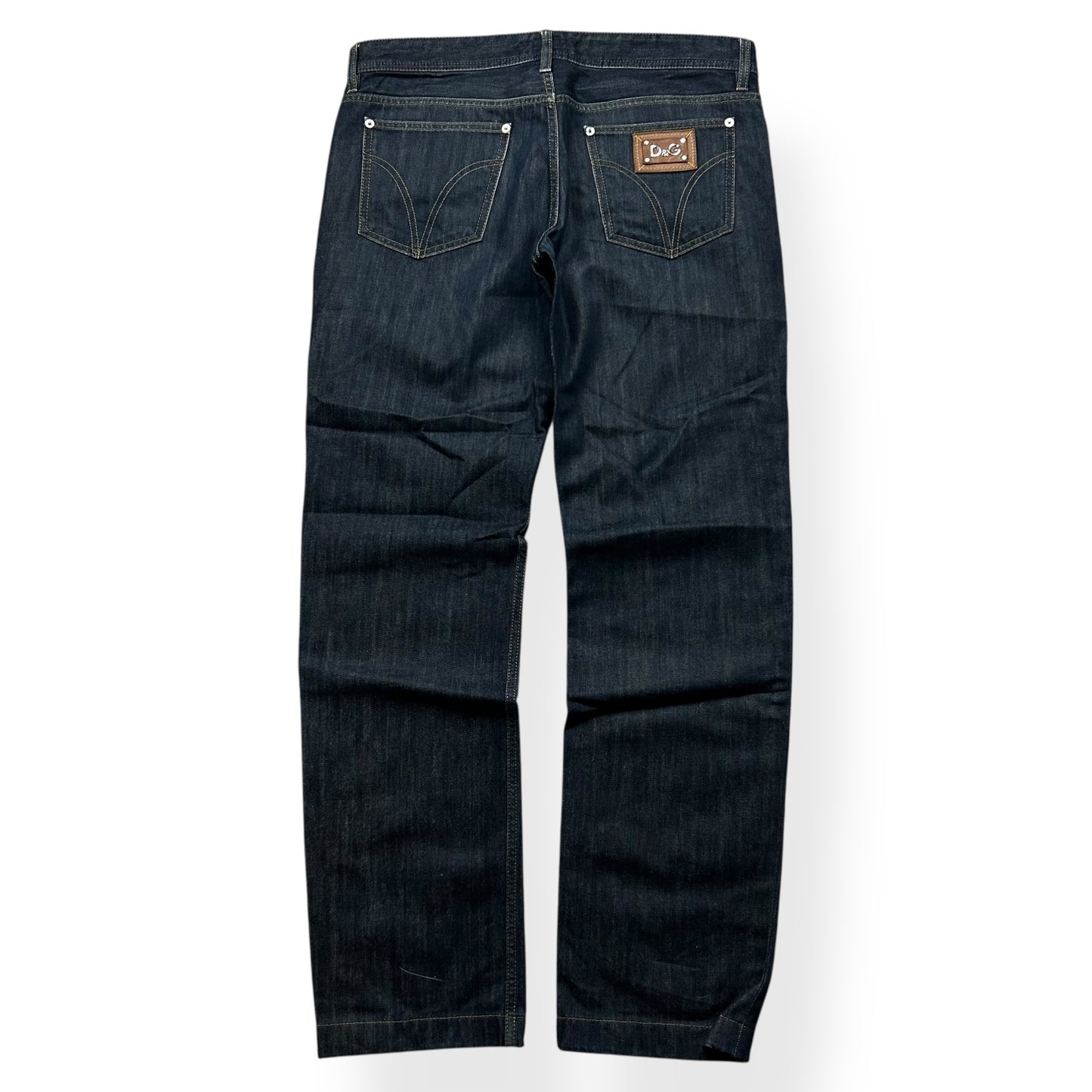 Dolce Gabbana Straight Leg Raw Denim Jeans W34 L33