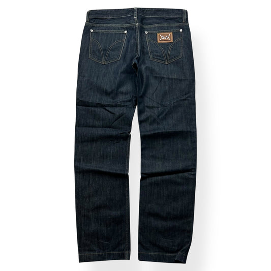 Dolce Gabbana Straight Leg Raw Denim Jeans W34 L33