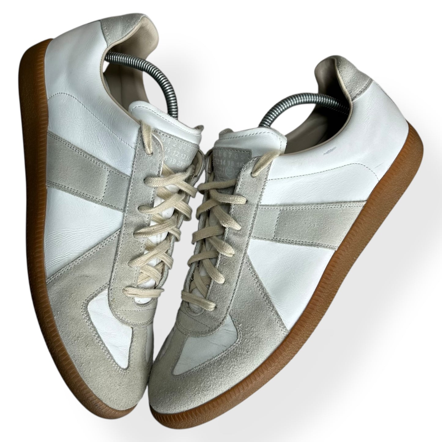 Maison Margiela Gats Low Top Trainers White UK 10